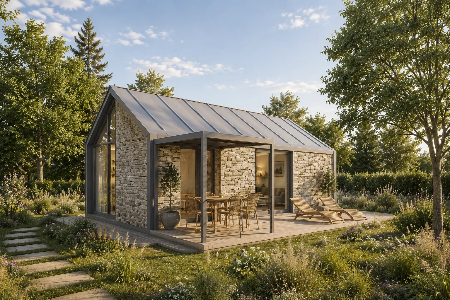 Rendu d’architecture du projet MC Evolution Habitat, vue sous un autre angle